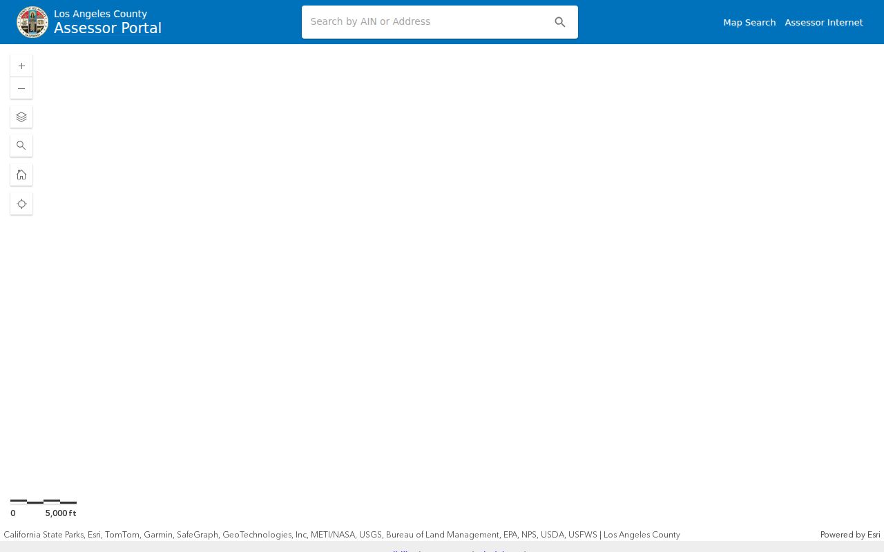 South Pasadena public records parcel map search in the Los Angeles County Assessor portal